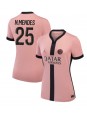 Paris Saint-Germain Nuno Mendes #25 Alternativní Dres pro Dámské 2024-25 Krátký Rukáv